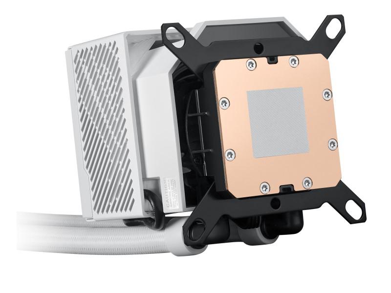 ASUS ROG Ryujin III 240 ARGB WHT all-in-one liquid CPU cooler with 240mm radiator. Asetek 8th gen pump, 2x magnetic 120mm ARGB fans (Daisy Chain design), 3.5 LCD display.