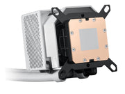 ASUS ROG Ryujin III 240 ARGB WHT all-in-one liquid CPU cooler with 240mm radiator. Asetek 8th gen pump, 2x magnetic 120mm ARGB fans (Daisy Chain design), 3.5 LCD display.