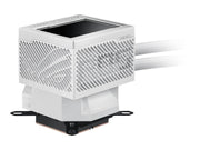 ASUS ROG Ryujin III 240 ARGB WHT all-in-one liquid CPU cooler with 240mm radiator. Asetek 8th gen pump, 2x magnetic 120mm ARGB fans (Daisy Chain design), 3.5 LCD display.