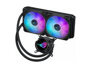 ASUS ROG Strix LC III 240 ARGB White Edition all-in-one CPU liquid cooler features an innovative 360 rotatable water block with Aura Sync