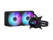 ASUS ROG Strix LC III 240 ARGB White Edition all-in-one CPU liquid cooler features an innovative 360 rotatable water block with Aura Sync