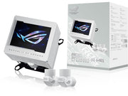 ASUS ROG RYUJIN III WB WHT CPU Water Block - Intel LGA 1700, 1200, 115X - AMD Socket AM4, AM5 - Asetek Copper Cold Plate - White - 178 Micro-Cooling Fins - 3.5 Inch Full Color LCD Display - Embedded VRM Fan - ROG Fittings, 3 Year Warranty