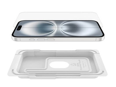 BELKIN OVA171FQ InvisiGlass Treated Screen Protector for iPhone 16/15/14 Pro