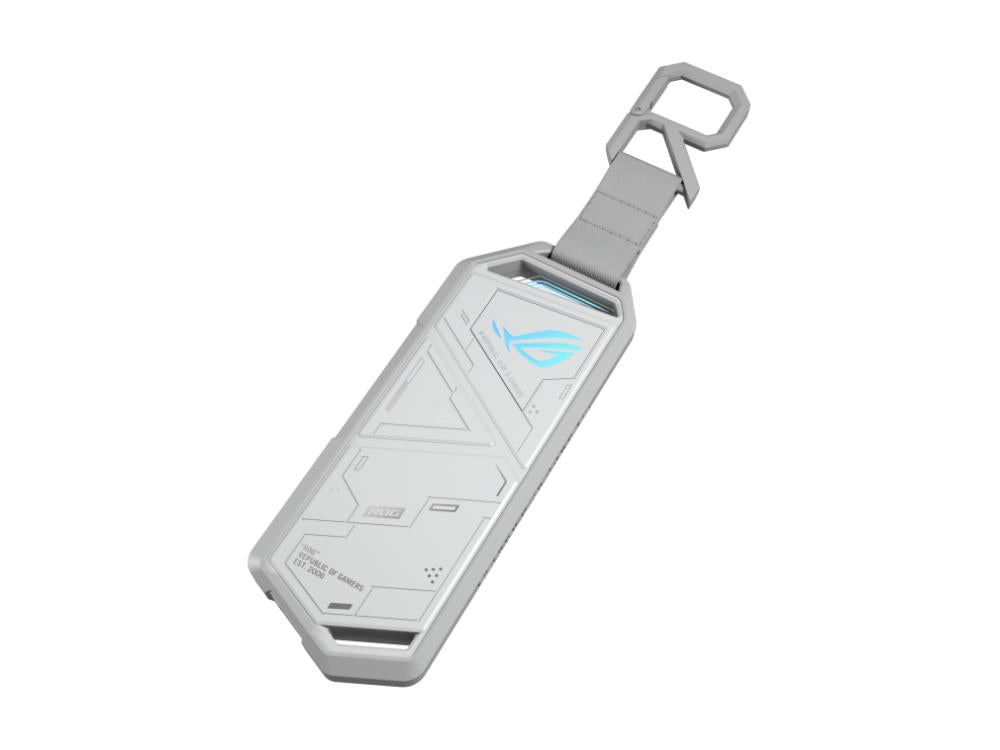 ASUS ESD-S1C/WHT/G/AS// ROG Strix Arion White M.2 NVMe SSD Enclosure USB3.2 Gen 2x1 Type-C (10 Gbps), Dual USB-C to C and USB-C to A Cables