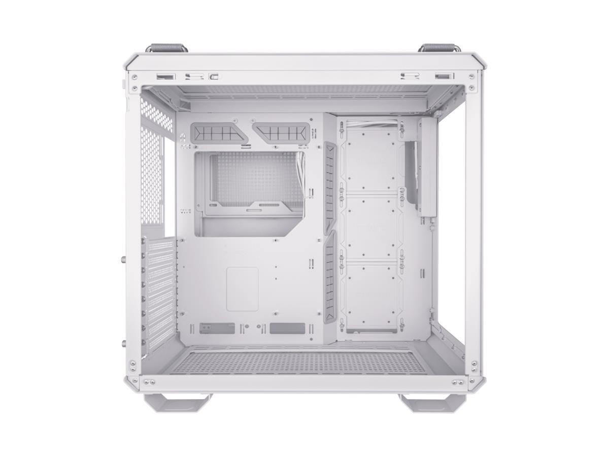 ASUS GT502 FV/WHT/TG// TUF Gaming GT502 Horizon White ATX Mid-Tower Gaming Case (boundless panoramic design dual-chamber independent CPU and GPU cooling zones tool-free side panels USB 10 Gbps Type-C front panel)