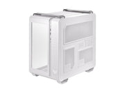 ASUS GT502 FV/WHT/TG// TUF Gaming GT502 Horizon White ATX Mid-Tower Gaming Case (boundless panoramic design dual-chamber independent CPU and GPU cooling zones tool-free side panels USB 10 Gbps Type-C front panel)