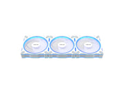 ASUS Prime MR120 ARGB reverse fan white triple pack, 28mm extra-thick frame, quiet, high-performance cooling with PWN control, 20 ARGB LEDs with dual-sided frame lighting, Aura Sync