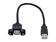 Startech USBPNLAFAM2M 2m Panel Mount USB Cable A to A, M/F, USB-A Male to Female Extension Cable, USB 5Gbps Panel